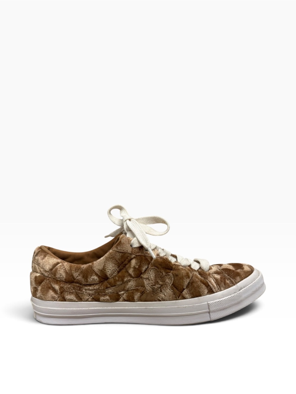 Converse x Golf le Fleur One Star Quilted Velvet Brown Sugar